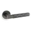 Diamond Cut Spitfire Lever on Round Rose