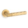 Diamond Cut Spitfire Lever on Round Rose
