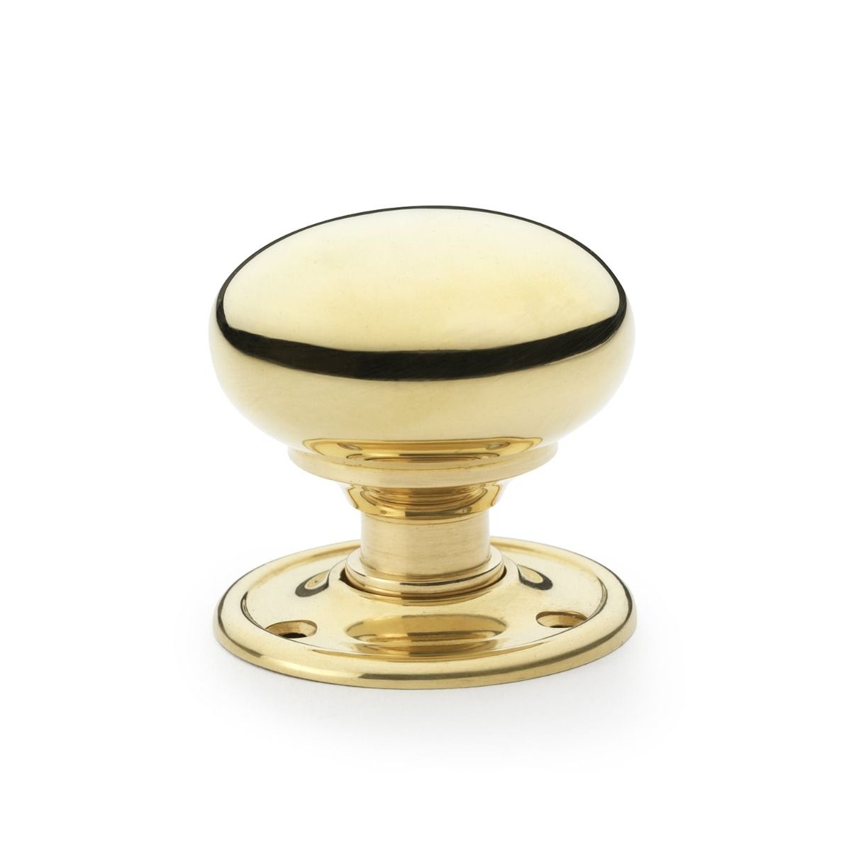 Alexander And Wilks Classic Mushroom Door Knob Small 41mm Unlacquered Brass AW300-41-PBU