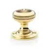 Alexander And Wilks Christoph Mortice Knob 50mm Dia. Unlacquered Brass AW303-50-UB