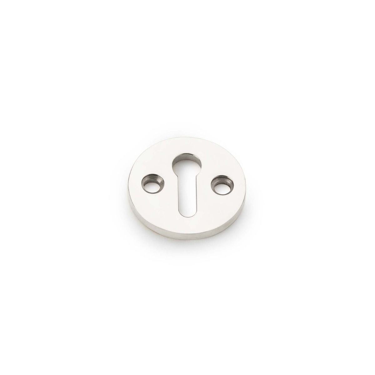 Alexander And Wilks Std Key Profile Round Escutcheon Polished Nickel AW380-PN