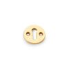 Alexander And Wilks Std Key Profile Round Escutcheon Unlacquered Brass AW380-UB
