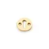 Alexander And Wilks Std Key Profile Round Escutcheon Unlacquered Brass AW380-UB