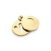 Alexander And Wilks Std Profile Round Harris Escutcheon Unlacquered Brass AW381-UB