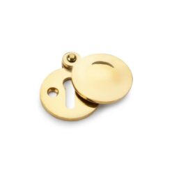 Alexander And Wilks Std Profile Round Harris Escutcheon Unlacquered Brass AW381-UB