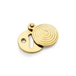 Alexander And Wilks Std Profile Round Christoph Escutcheon Unlacquered Brass AW382-UB