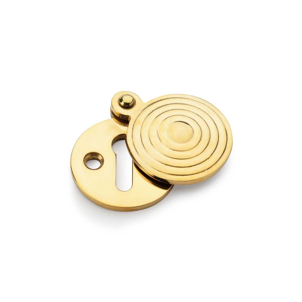 Alexander And Wilks Std Profile Round Christoph Escutcheon Unlacquered Brass AW382-UB