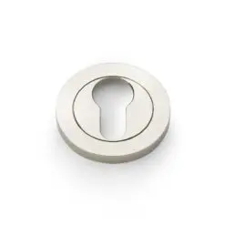 Alexander And Wilks Escutcheon Euro Profile On 50X6mm Rose Pol Nickel Pvd AW390PNPVD