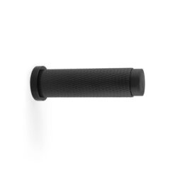 Alexander And Wilks Brunel Diamond Knurled 75Mm Cylinder Doorstop Matt Black AW600-75-BL