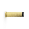 Alexander And Wilks Brunel Diamond Knurled 75mm Cyl Doorstop Satin Brass Pvd AW600-75-SBPVD