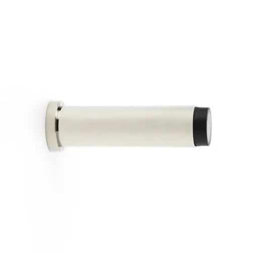 Alexander And Wilks Projection Cyl. Doorstop Plain 75X20mm Pol Nickel Pvd AW601-75-PNPVD