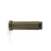Alexander And Wilks Projection Cyl. Doorstop Reeded 75X20mm Antique Brass AW602-75-AB