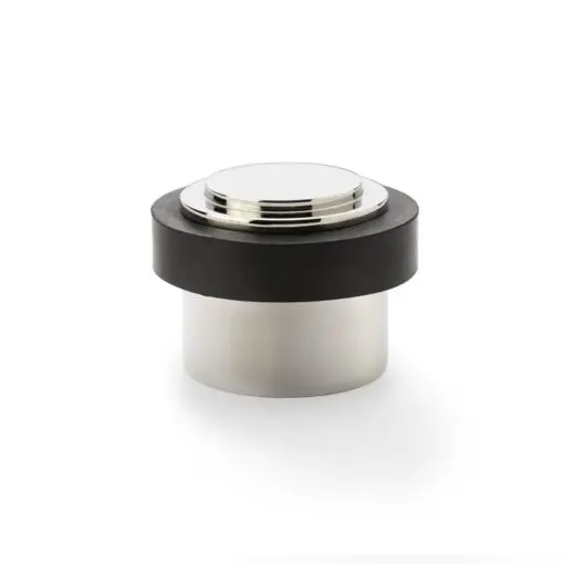 Alexander And Wilks Floor Mounted Doorstop Plain 35X40mm Pol Nickel Pvd AW603PNPVD