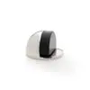 Alexander And Wilks Floor Mounted Oval Shielded Doorstop 45mm Polished Nickel AW631PN