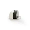 Alexander And Wilks Floor Mounted Oval Shielded Doorstop 45mm Satin Nickel AW631SN