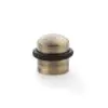 Alexander And Wilks Dome Top Floor Mounted Door Stop Antique Brass AW638ABZ