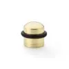Alexander And Wilks Dome Top Floor Mounted Door Stop Polished Brass Lacq AW638PBL