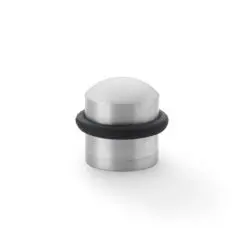 Alexander And Wilks Dome Top Floor Mounted Door Stop Satin Chrome AW638SC