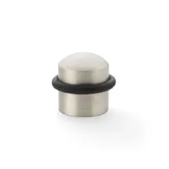 Alexander And Wilks Dome Top Floor Mounted Door Satin Nickel AW638SN