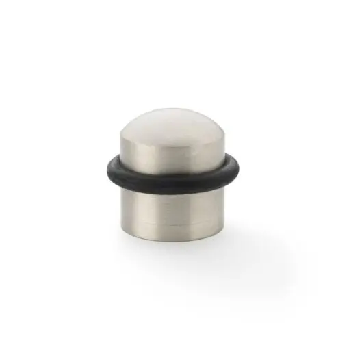 Alexander And Wilks Dome Top Floor Mounted Door Satin Nickel AW638SN