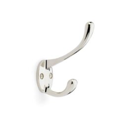 Alexander And Wilks Victorian Hat & Coat Hook 110mm Polished Nickel AW770PN