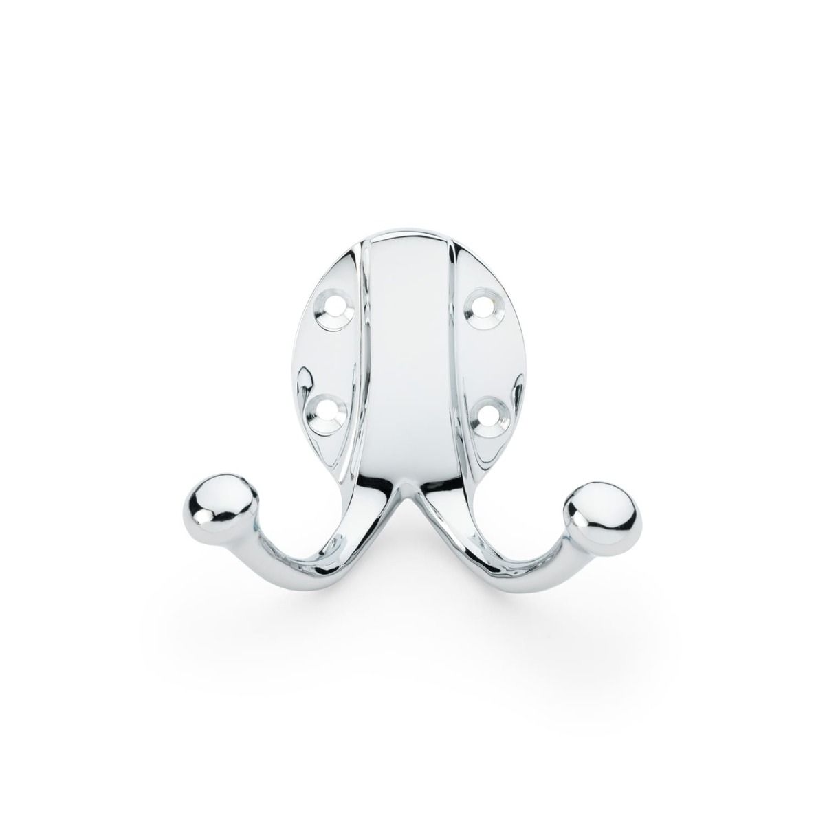 Alexander & Wilks Double Robe Hook AW771PC Polished Chrome