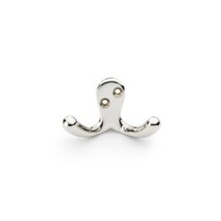 Alexander And Wilks Victorian Double Robe Hook Polished Nickel AW773PN