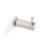 Alexander And Wilks Brunel Diamond Knurled Coat Hook Polished Nickel Pvd AW775PNPVD