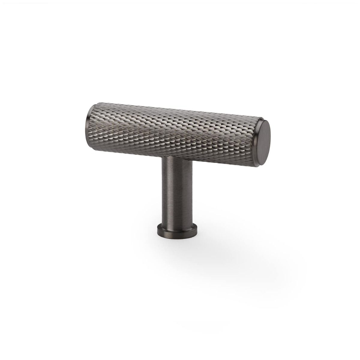 Alexander & Wilks Crispin Knurled T-Bar Cupboard Knob - 55Mm AW801-55-DBZPVD Dark Bronze Pvd