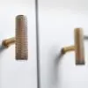 Alexander And Wilks Knurled T-Bar Cupboard Knob 55mm Antique Brass AW801-55-AB