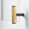 Alexander And Wilks Knurled T-Bar Cupboard Knob 55mm Satin Brass / Dark Bronze Pvd AW801D-55-SBPVD/DBZPVD