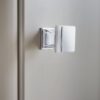 Alexander And Wilks Jesper Square Cupboard Knob 30mm Polished Chrome AW806-30-PC