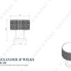 Alexander And Wilks Lucia Knurled Cabinet Knob 29mm Matt Black AW807K-29-BL