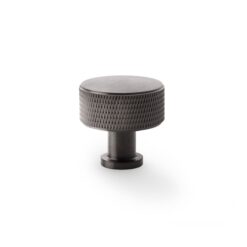 Alexander And Wilks Lucia Knurled Cabinet Knob 29mm Dark Bronze Pvd AW807K-29-DBZPVD