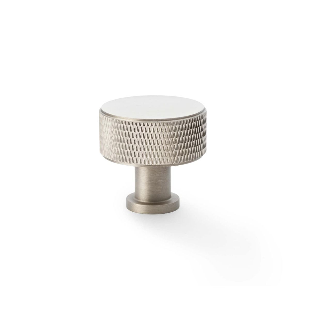 Alexander And Wilks Lucia Knurled Cabinet Knob 29mm Satin Nickel AW807K-29-SN