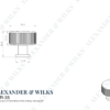 Alexander And Wilks Lucia Reeded Cabinet Knob 35Mm Matt Black AW807R-35-BL