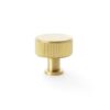 Alexander And Wilks Lucia Reeded Cabinet Knob 29mm Satin Brass Pvd AW807R-29-SBPVD