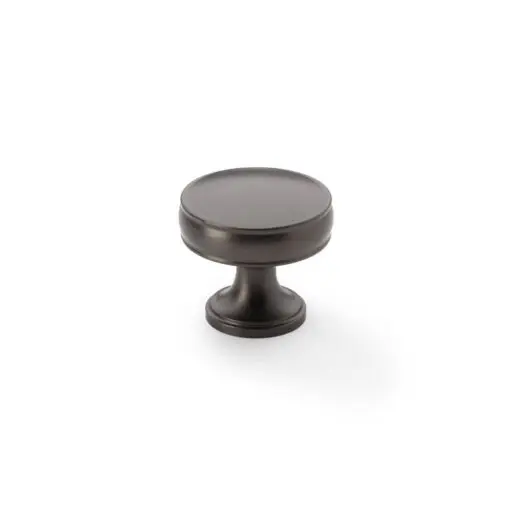 Alexander And Wilks Lynd Cupboard Knob 38mm Dia. Dark Bronze AW808-38-DBZ
