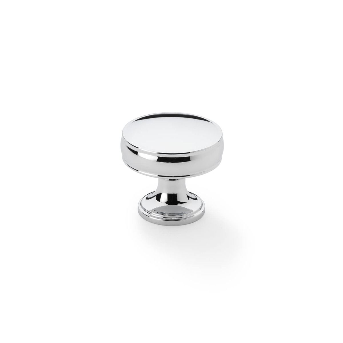 Alexander And Wilks Lynd Cupboard Knob 38mm Dia. Polished Chrome AW808-38-PC