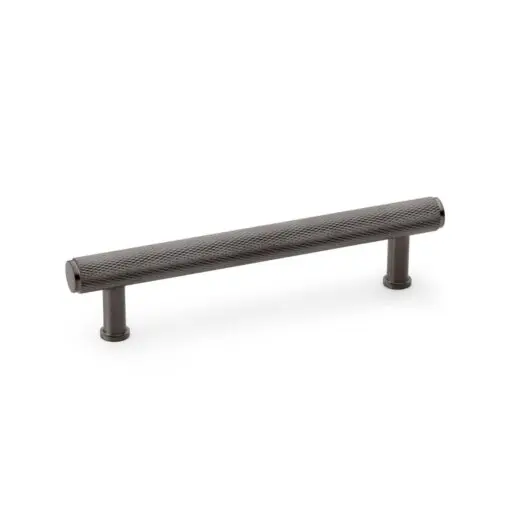 Alexander And Wilks Knurled T-Bar Cabinet Pull 128mm C/C Satin Brass / Dark Bronze Pvd AW809-128-SBPVD/DBZPVD