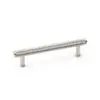 Alexander And Wilks Knurled T-Bar Cabinet Pull 128mm C/C Pol Nickel AW809-128-PN