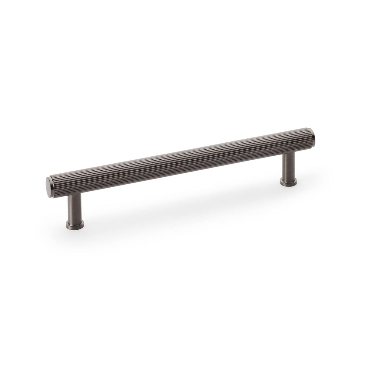 Alexander And Wilks Reeded T-Bar Cabinet Pull 224mm C/C Dark Bronze Pvd AW809R-224-DBZPVD