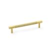 Alexander And Wilks Brunel Diamond Knurled Tbar Handle 448mm C/C Sat Brass Pvd AW810-448-SBPVD