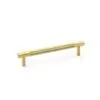 Alexander And Wilks Brunel Diamond Knurled Tbar Handle 160mm C/C Sat Brass Pvd AW810-160-SBPVD
