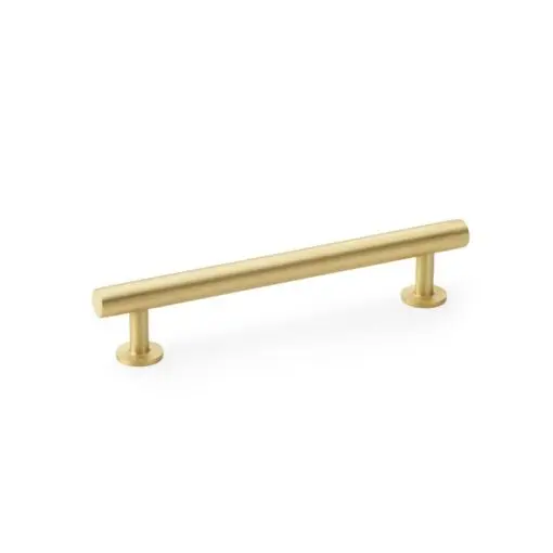 Alexander And Wilks Round T Bar Cabinet Pull Handle 192mm C/C Satin Brass AW814-192-SB