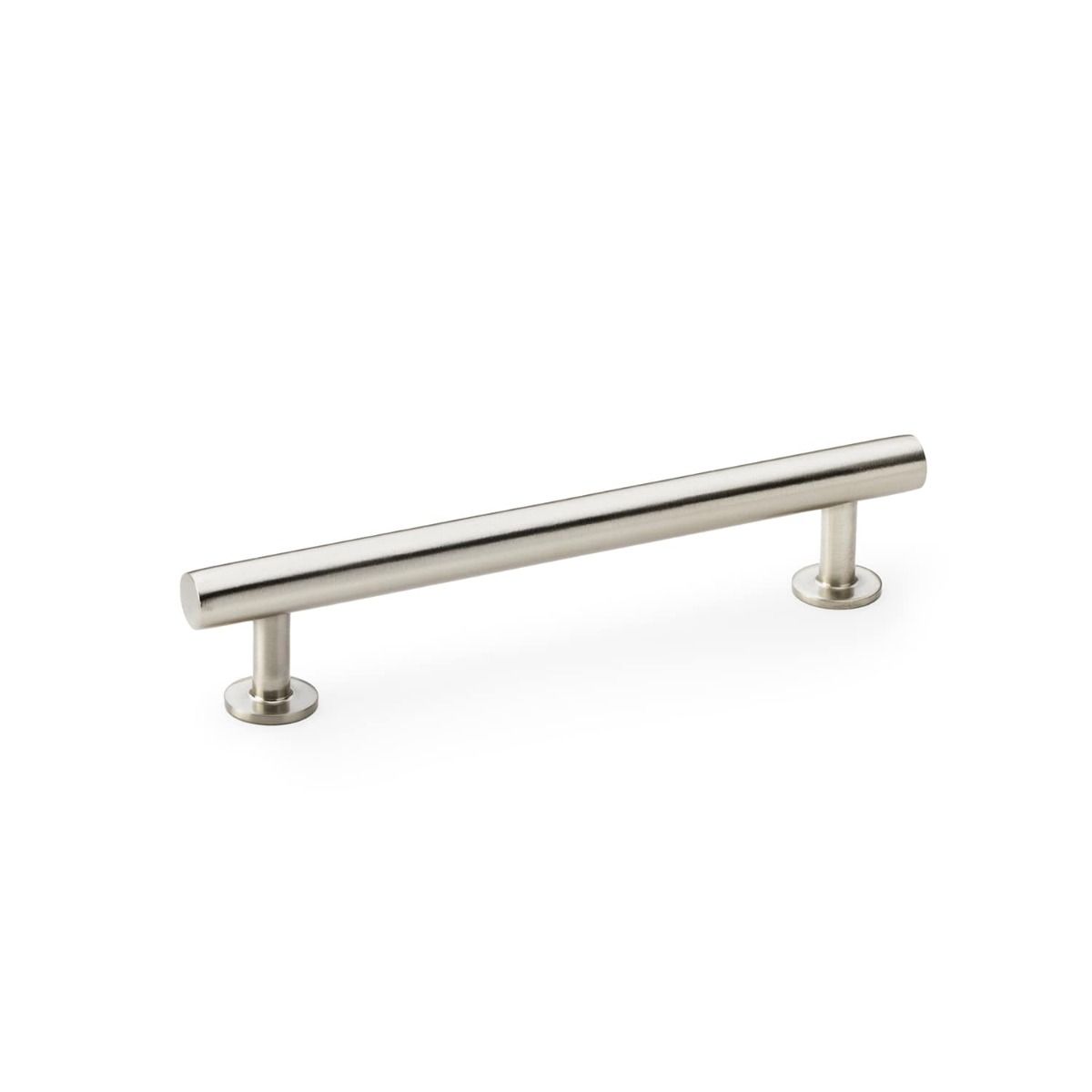 Alexander And Wilks Round T Bar Cabinet Pull Handle 192mm C/C Satin Nickel AW814-192-SN