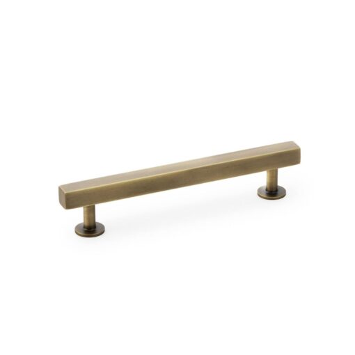 Alexander And Wilks Square T Bar Cabinet Pull Handle 160mm C/C Antique Brass AW815-160-AB