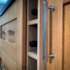 Alexander And Wilks Square T Bar Cabinet Pull Handle 160mm C/C Satin Nickel AW815-160-SN
