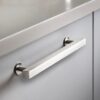 Alexander And Wilks Square T Bar Cabinet Pull Handle 192mm C/C Satin Nickel AW815-192-SN