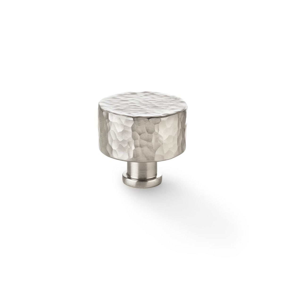 Alexander And Wilks Leila Hammered Cupboard Knob 35mm Satin Nickel AW816-35-SN